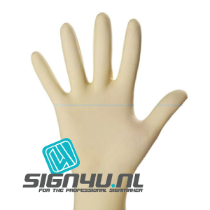 Solvent inkt resistante handschoenen - 50 paar