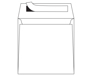 Enveloppen Lessebo Design 1.3 bright 115 g/m² 162 x 229 mm venster rechts strip