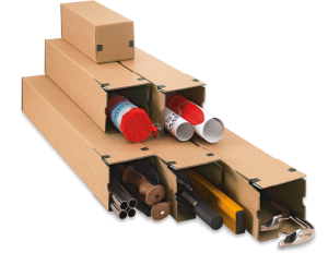 Progress longbox met strip 140 x 140 x 1005 mm bruin B0