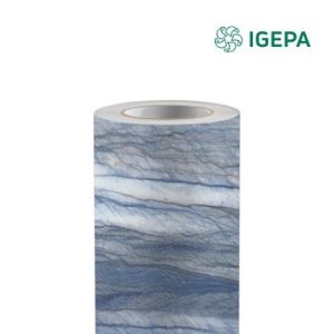 Igepa Newdeco Wallfilm Marble Blauw DMB1070 1220 mm x 50 M