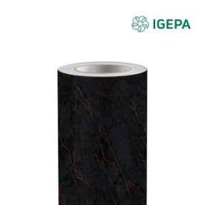 New Deco Wallfilm Marble zwart DMB1390 1220 mm x 50 M