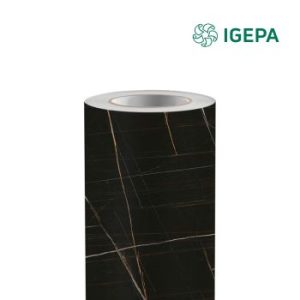 New Deco Wallfilm Marble zwart DMB1480 1220 mm x 50 M