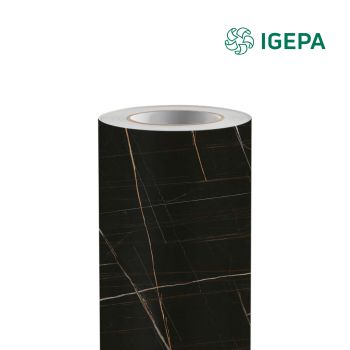 New Deco Wallfilm Marble zwart DMB1480 1220 mm x 50 M