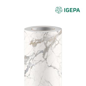 New Deco Wallfilm Marble wit DMB1810 1220 mm x 50 M