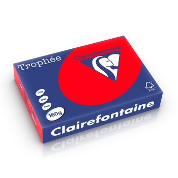 Clairefontaine Trophee intensief koraalrood 160 g/m² 210 x 297 mm LL 1004