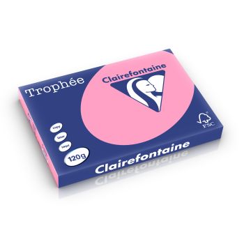 Clairefontaine Trophee pastel fel rose 120 g/m² 297 x 420 mm BL 1278