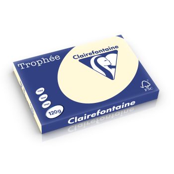 Clairefontaine Trophee pastel ivoor 120 g/m² 297 x 420 mm BL 1302